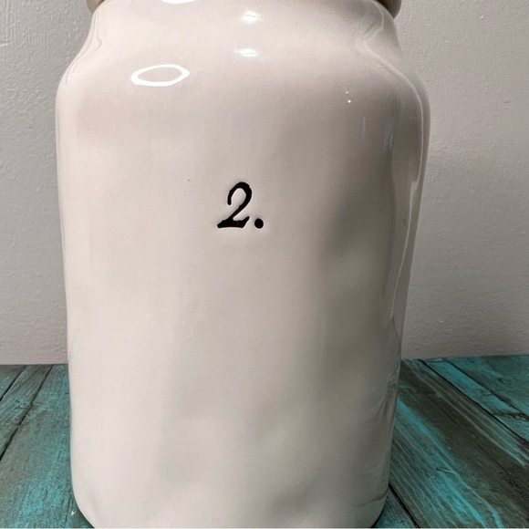 Rae Dunn Number 2 Dimpled Canister Hard to find - Picture 4 of 15